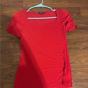 Like new red express shirt perfect for Valentines ❤️❤️❤️